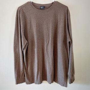 Men's Large Polo Ralph Lauren 100% Cotton Long Sleeve Shirt - Brown